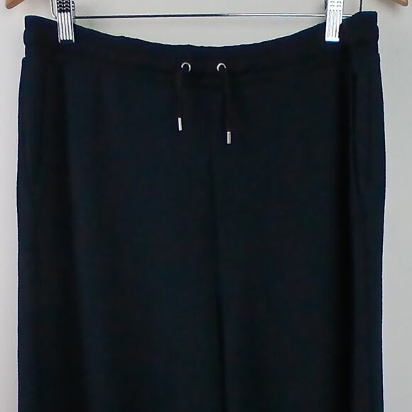 Lauren Ralph Lauren Black Label SZ L Super Soft Viscose Blend Wide Cropped Pants - Picture 3 of 8